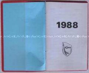 Kalender des Ministeriums für Staatssicherheit für das Jahr 1987 mit einem Beitrag über Richard Sorge