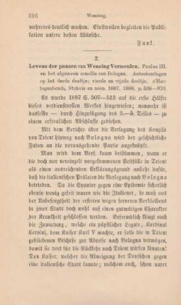 316-318 [Rezension] Vermeuleu, Wensing, Levens der pausen