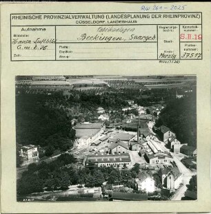 Beckingen, Fabrikanlage