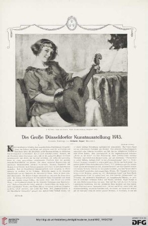 27: Die große Düsseldorfer Kunstausstellung 1913, [1] : kritische Streifzüge