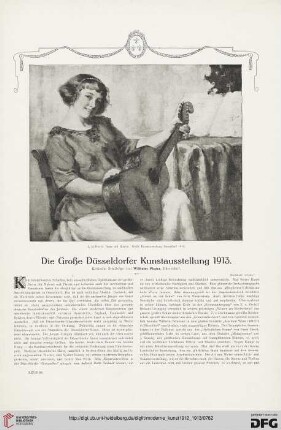 27: Die große Düsseldorfer Kunstausstellung 1913, [1] : kritische Streifzüge