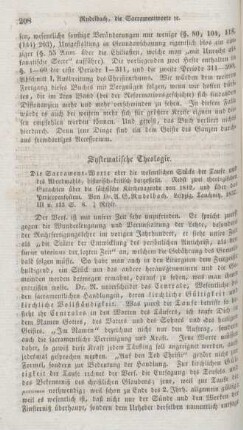 208-218 Systematische Theologie