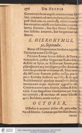 S. Hieronymus, 30. Septembr.