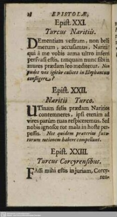 [Epistola XXI. - XXX.]