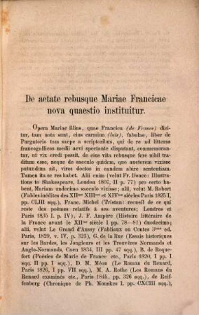 De aetate rebusque Mariae Franciae nova quaestio instituitur : Diss. inaug.