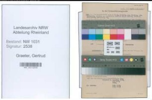 Entnazifizierung Gertrud Graeter , geb. 17.03.1916 ()
