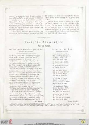 Poetische Blumenlese