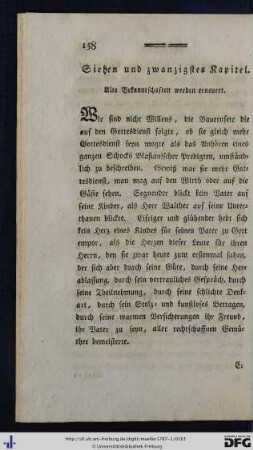Sieben und zwanzigstes Kapitel.