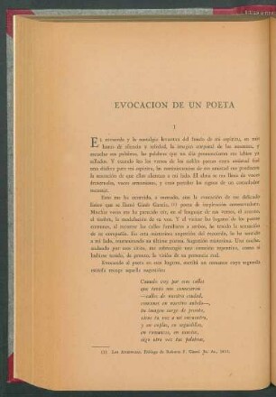 Evocación de un poeta