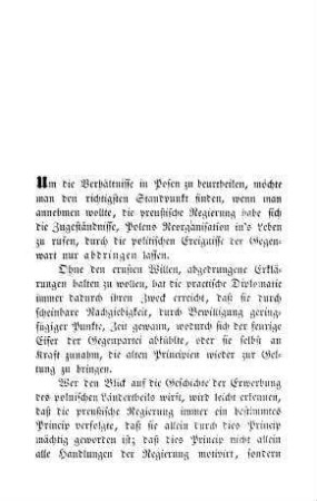 Zur Würdigung der Zustände im Großherzogthum Posen