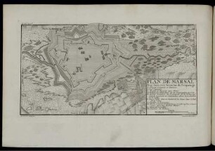 Pl. XIX. Plan De Marsal Pour faire voir l'etendue du Briquetage