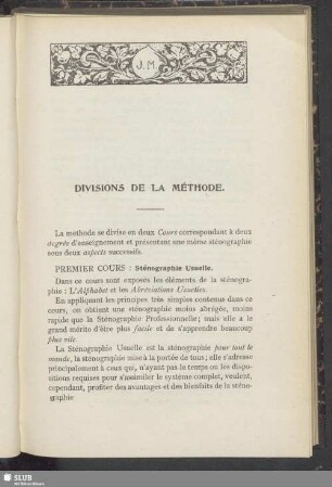Divisions De La Méthode