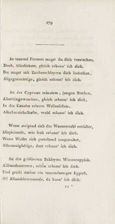 In tausend Formen magst du dich verstecken, ...