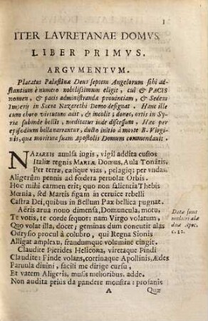 Iter Lauretanae domus sive pax castra movens