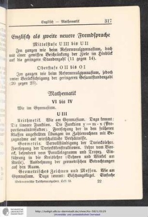 Englisch als zweite neuere Fremdsprache
