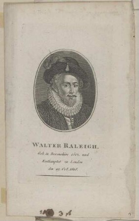 Bildnis des Walter Raleigh