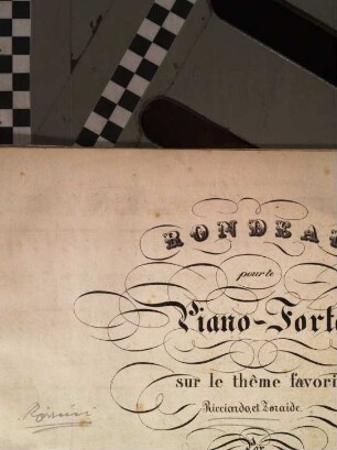 Rondeau pour le piano-forte sur le thême favori Ricciardo, et Zoraide
