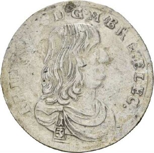 Dritteltaler des Kurfürsten Friedrich Wilhelm von Brandenburg, 1671