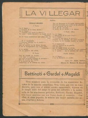 La vi llegar : Tango