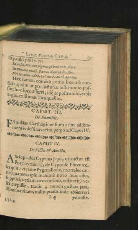 Caput III. De Familiis.