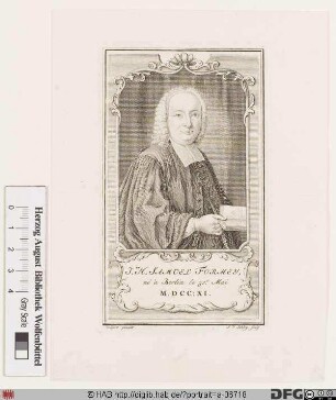 Bildnis Johann Heinrich Samuel Formey