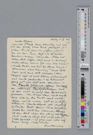 Postkarte an Hertha und Fritz Borchert