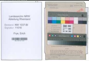 Entnazifizierung Erich Frye , geb. 10.09.1906 (Rechtsanwalt)