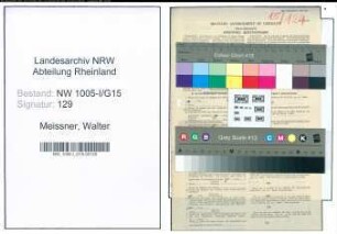 Entnazifizierung Walter Meissner , geb. 14.06.1902 (Orchesterleiter)