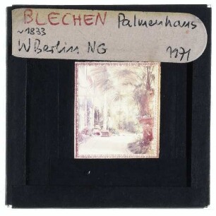 Blechen, Innere des Palmenhauses auf der Pfaueninsel