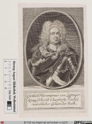 Bildnis Gottlob Hieronymus von Leipziger