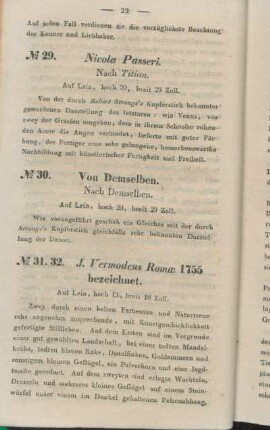 No. 30. Von Demselben. Nach Demselben.