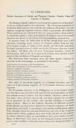 VI. Churches