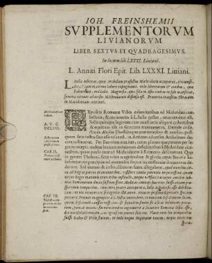Liber Sextus Et Quadragesimus.