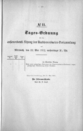 Tages-Ordnung No. 11 (148), 22. Mai 1912