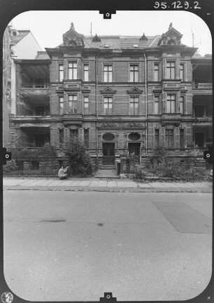 Görlitz, Augustastraße 26/27. Doppelwohnhaus (1888). Straßenfront