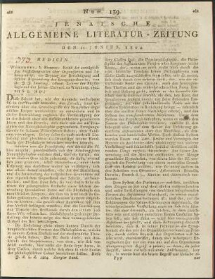Num. 139. Den 11. Junius 1804