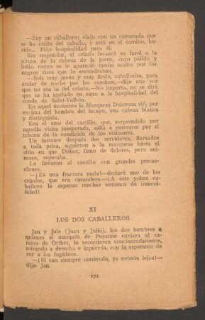 XI - Los dos caballeros