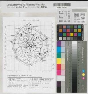Soest (Soest) historischer Stadtplan um 1930 o.M. 30 x 21 Druck W. Siebigk