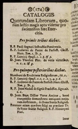 174-175, Catalogus