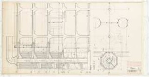 Zentralbibliothek der Landbauwissenschaft, Bonn Neubau: Schnitt Achteckauentreppe, 1:20