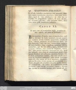 Caput XX. Si navis, non ad praedandum emissa, praedam tamen ceperit, ad quem ea pertineat?