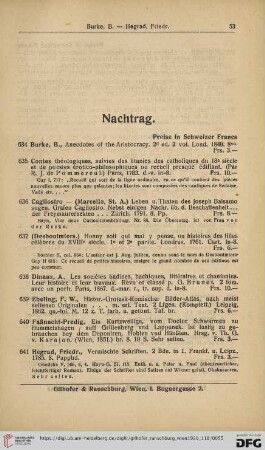 Nachtrag (Nr. 634 - 789)