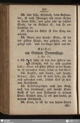 [Am Grünen Donnerstage]
