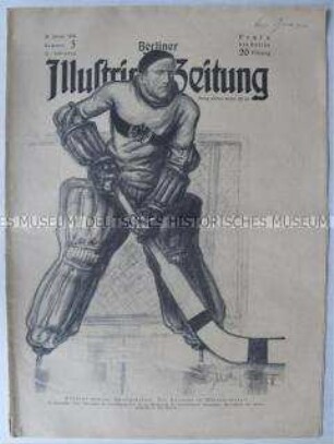 Wochenzeitschrift "Berliner Illustrirte Zeitung" u.a. zu den Olympischen Winterspielen in Davos und zum 100. Geburtstag von Jules Verne