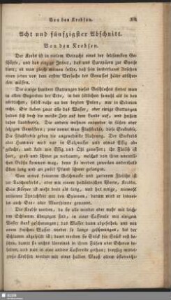 Acht und fünfzigster Abschnitt. Von den Krebsen