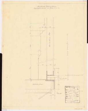 Schloss Posen, Posen Umbau: Details Fahrstuhltüren Halle 5 1:1