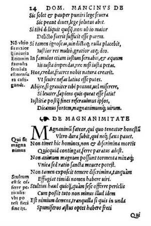 De Magnanimitate