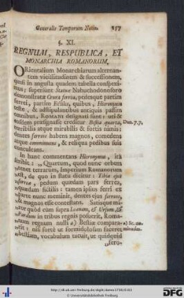 § XI. Regnum, Respublica, Et Monarchia Romanorum.