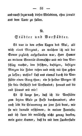 9. Städter und Vorstädter