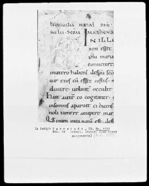 Evangelistar — Initiale C(um esset desponsata), Folio 1verso